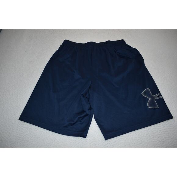 Under Armour Gym Shorts Mens Size Large With Pockets Performance Blue - Picture 5 of 5